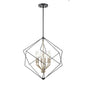 DVI Lighting - DVP44905BN+EB - Six Light Pendant - Ashoona - Buffed Nickel And Ebony