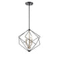 DVI Lighting - DVP44920BN+EB - Three Light Pendant - Ashoona - Buffed Nickel And Ebony