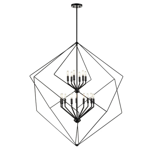 DVI Lighting - DVP44949EB - 15 Light Foyer Pendant - Ashoona - Ebony