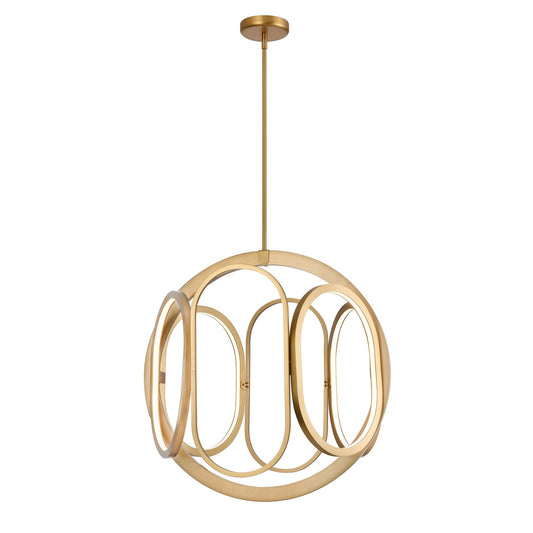 DVI Lighting - DVP46550BR - LED Foyer Pendant - Perigee Ac Led - Brass
