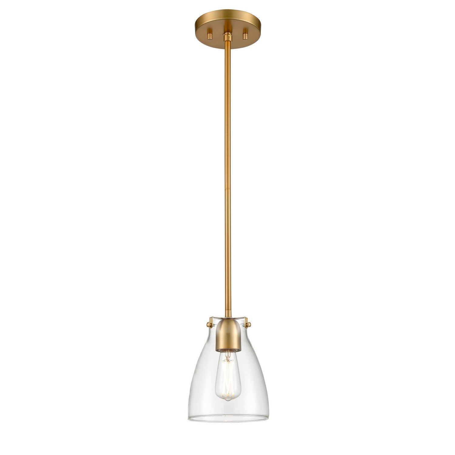 DVI Lighting - DVP47021BR-CL - One Light Pendant - Emma - Brass With Clear Glass