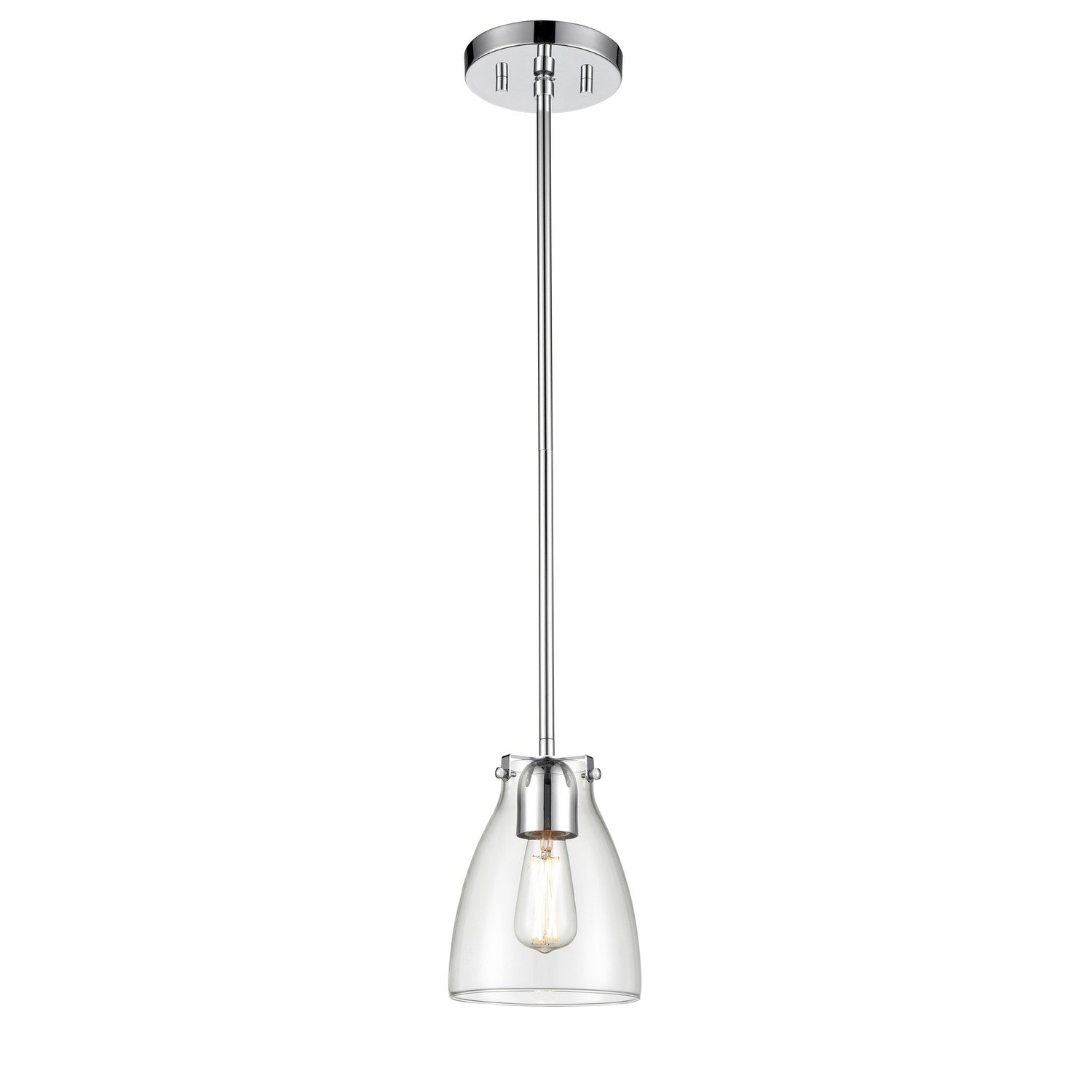 DVI Lighting - DVP47021CH-CL - One Light Pendant - Emma - Chrome With Clear Glass