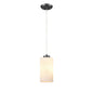 DVI Lighting - DVP47121EB-OP - One Light Pendant - Manitou - Ebony With Half Opal Glass
