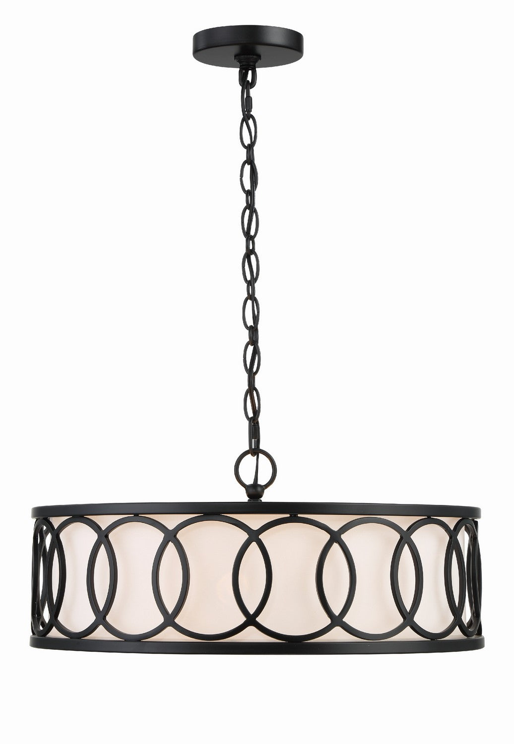 Crystorama - 287-MK - Six Light Chandelier - Graham - Matte Black