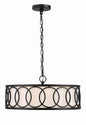 Crystorama - 287-MK - Six Light Chandelier - Graham - Matte Black