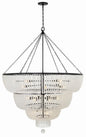 Crystorama - 618-MK - 24 Light Chandelier - Rylee - Matte Black