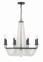 Crystorama - BLA-10668-MK - Eight Light Chandelier - Bella - Matte Black