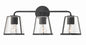 Crystorama - FUL-913-BK-CL - Three Light Bath - Fulton - Black