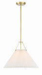 Crystorama - GAM-71003-AG - One Light Pendant - Gamma - Aged Brass