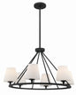 Crystorama - KEE-A3006-BF - Six Light Chandelier - Keenan - Black Forged