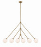 Crystorama - OMN-3006-AG - Six Light Chandelier - Omni - Aged Brass