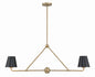 Crystorama - XAV-B9302-VG - Two Light Chandelier - Xavier - Vibrant Gold