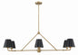 Crystorama - XAV-B9306-VG - Six Light Chandelier - Xavier - Vibrant Gold