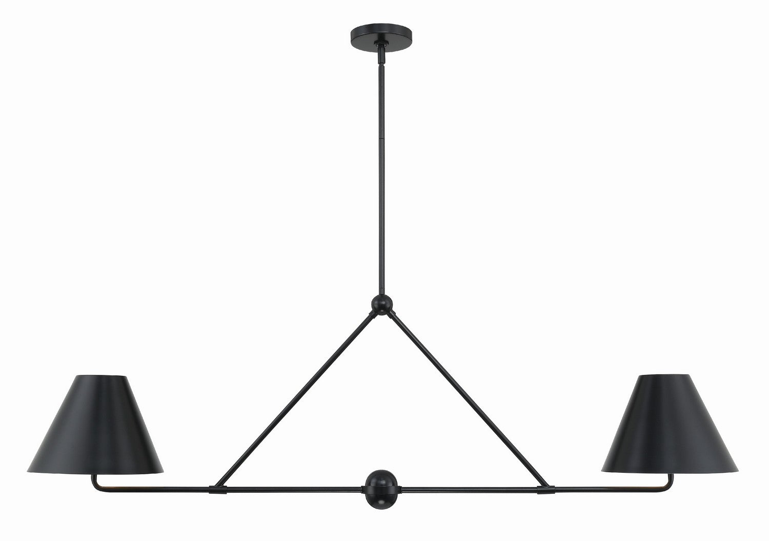 Crystorama - XAV-B9307-MK - Four Light Chandelier - Xavier - Matte Black