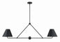 Crystorama - XAV-B9307-MK - Four Light Chandelier - Xavier - Matte Black