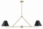 Crystorama - XAV-B9307-VG - Four Light Chandelier - Xavier - Vibrant Gold