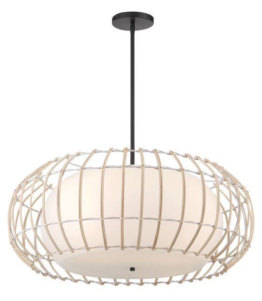 Minka-Lavery - 1106-66A - Four Light Pendant - Watermill - Coal