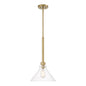 Designers Fountain - D204M-12P-BG - One Light Pendant - Willow Creek (existing DF extension) - Brushed Gold