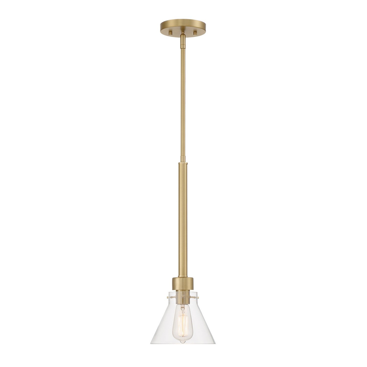 Designers Fountain - D204M-7P-BG - One Light Pendant - Willow Creek (existing DF extension) - Brushed Gold
