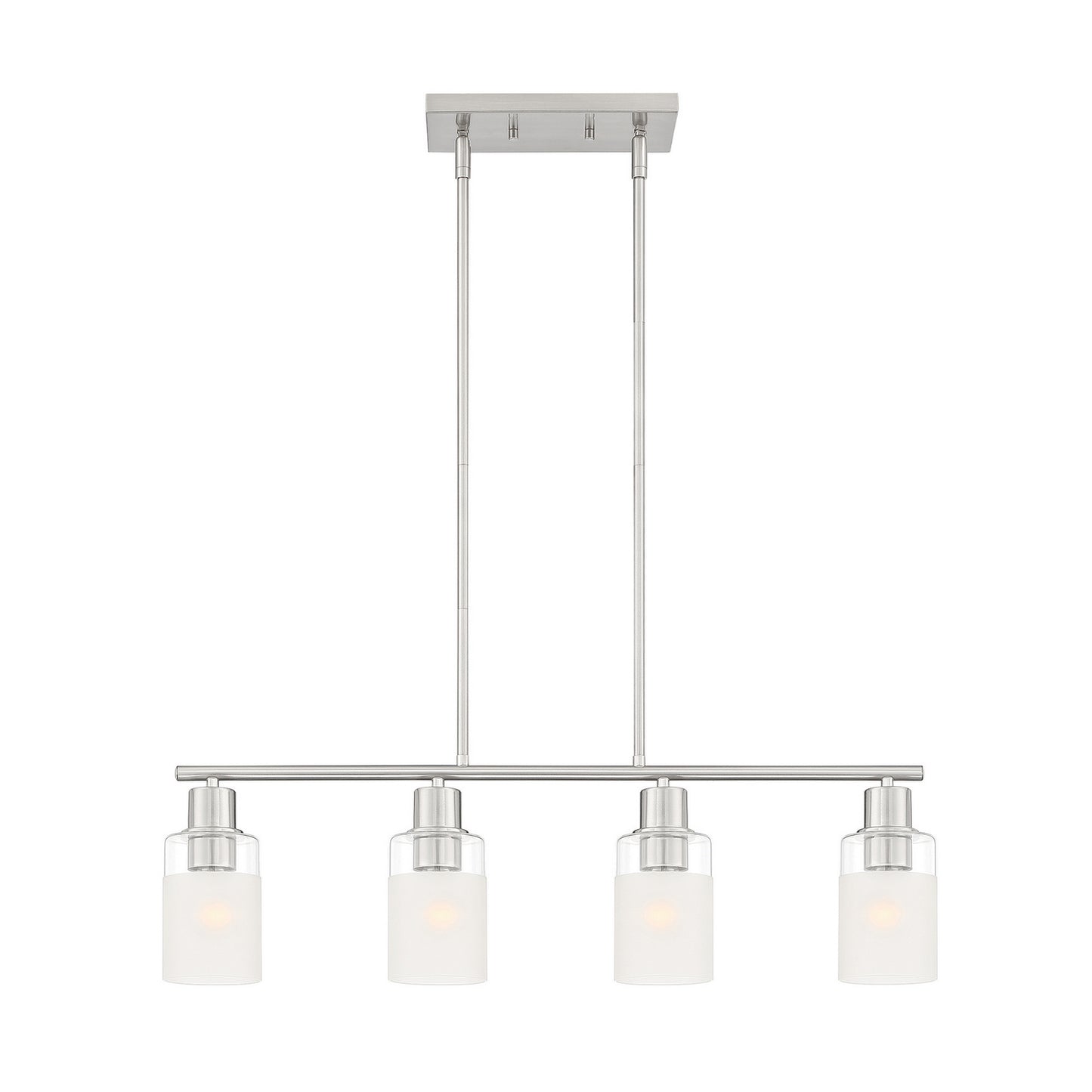 Designers Fountain - D236M-IS-BN - Four Light Island Pendant - Cedar Lane - Brushed Nickel