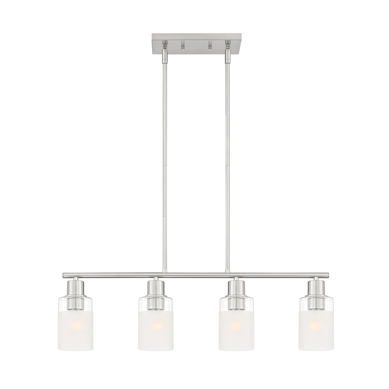 Designers Fountain - D236M-IS-BN - Four Light Island Pendant - Cedar Lane - Brushed Nickel