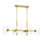 Designers Fountain - D284C-IS-BG - Six Light Island Pendant - Aries - Brushed Gold