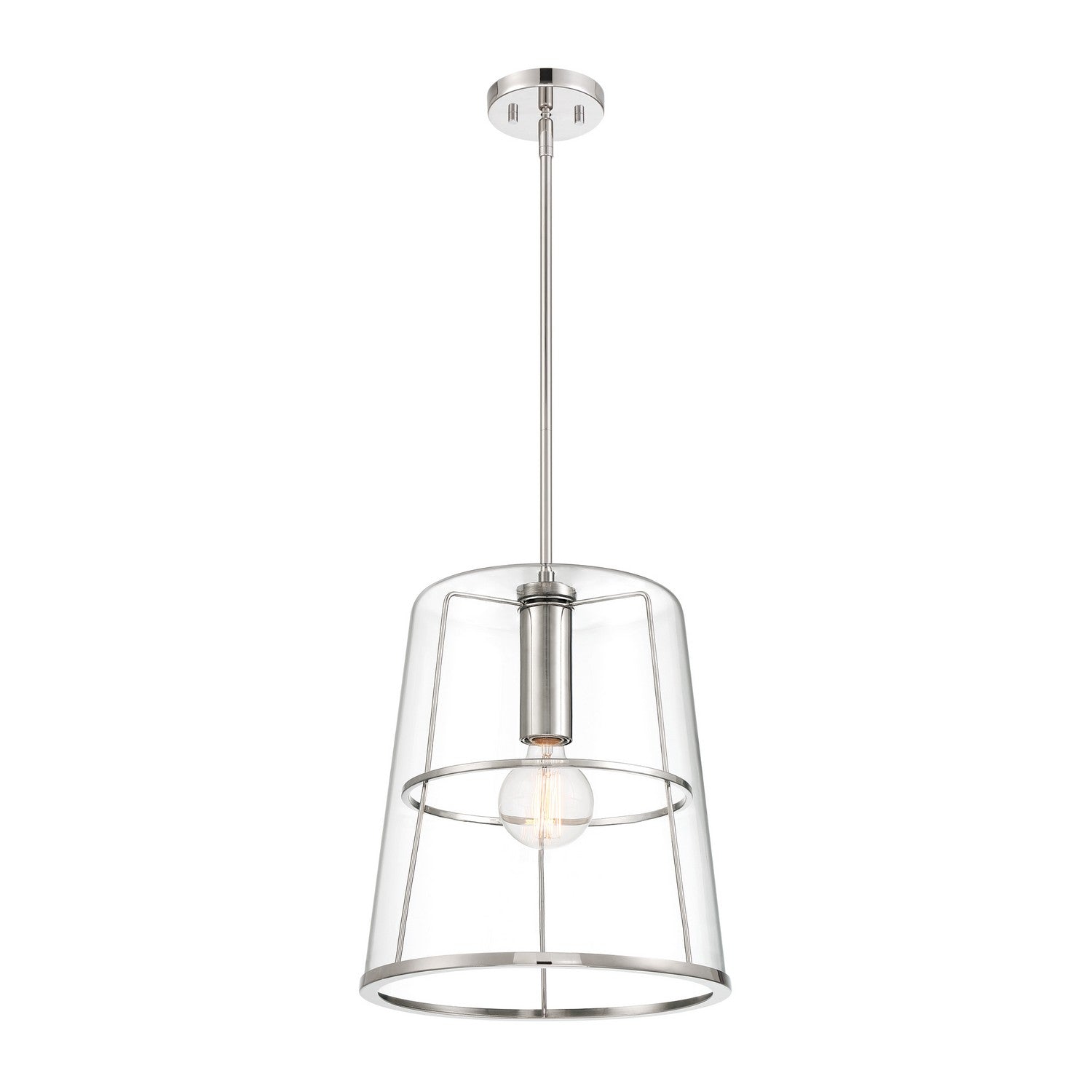 Designers Fountain - D299M-14P-PN - One Light Pendant - Alonzo - Polished Nickel