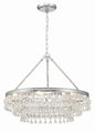 Crystorama - 237-CH - Six Light Chandelier - Calypso - Polished Chrome