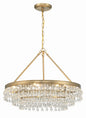 Crystorama - 237-VG - Six Light Chandelier - Calypso - Vibrant Gold