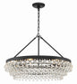 Crystorama - 275-MK - Six Light Chandelier - Calypso - Matte Black