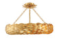 Crystorama - 536-GA_CEILING - Six Light Semi Flush Mount - Broche - Antique Gold