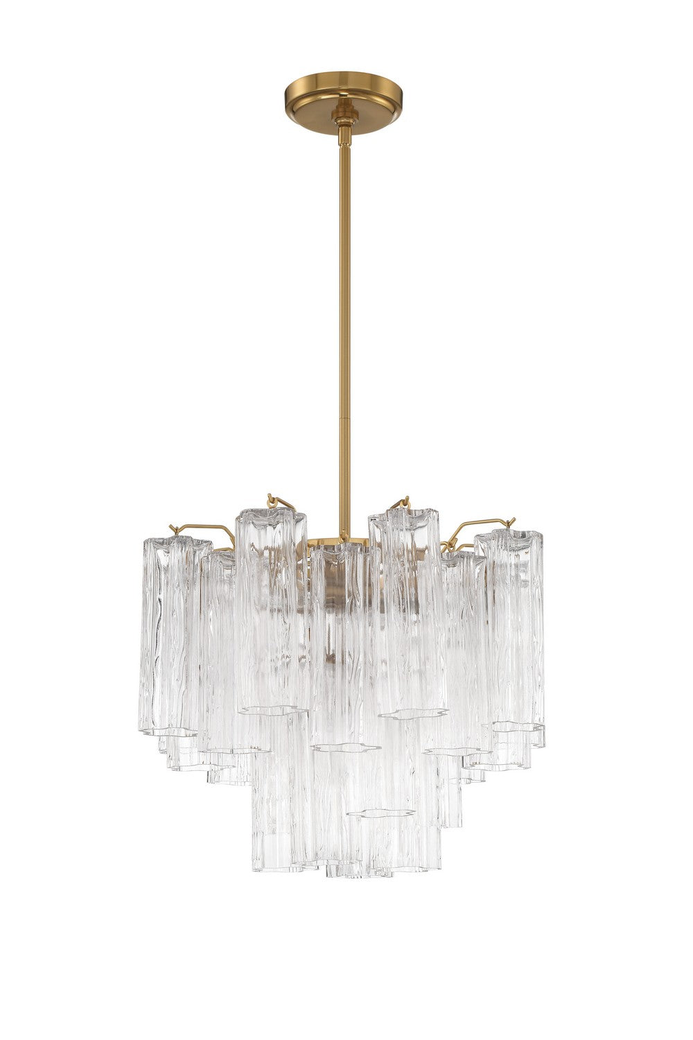 Crystorama - ADD-300-AG-CL - Four Light Chandelier - Addis - Aged Brass