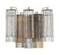 Crystorama - ADD-302-AG-AU - Two Light Wall Sconce - Addis - Aged Brass