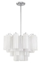 Crystorama - ADD-306-CH-WH - Six Light Chandelier - Addis - Polished Chrome