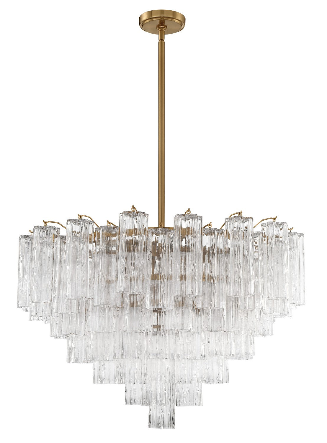 Crystorama - ADD-316-AG-CL - 16 Light Chandelier - Addis - Aged Brass