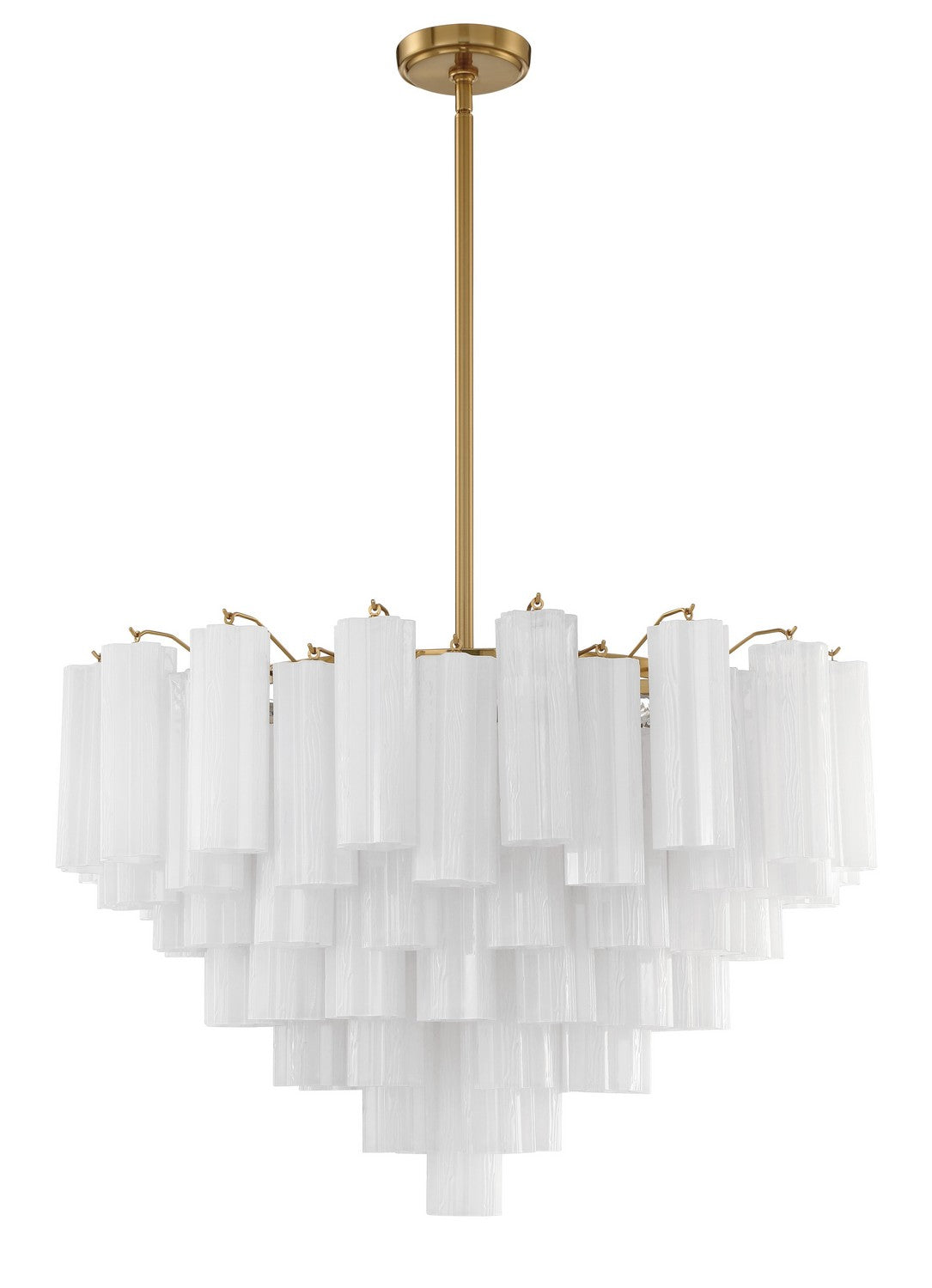 Crystorama - ADD-316-AG-WH - 16 Light Chandelier - Addis - Aged Brass