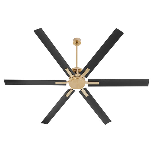 Quorum - 10806-80 - 80" Ceiling Fan - Zeus - Aged Brass