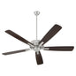 Quorum - 4605-165 - 60" Ceiling Fan - Ovation - Satin Nickel