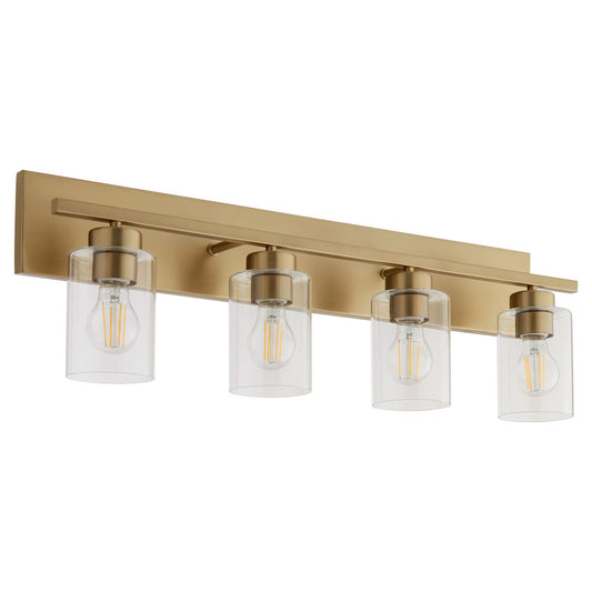 Quorum - 5012-4-80 - Four Light Vanity - Carter - Aged Brass