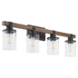 Quorum - 5089-4-69 - Four Light Vanity - Alpine - Textured Black Walnut
