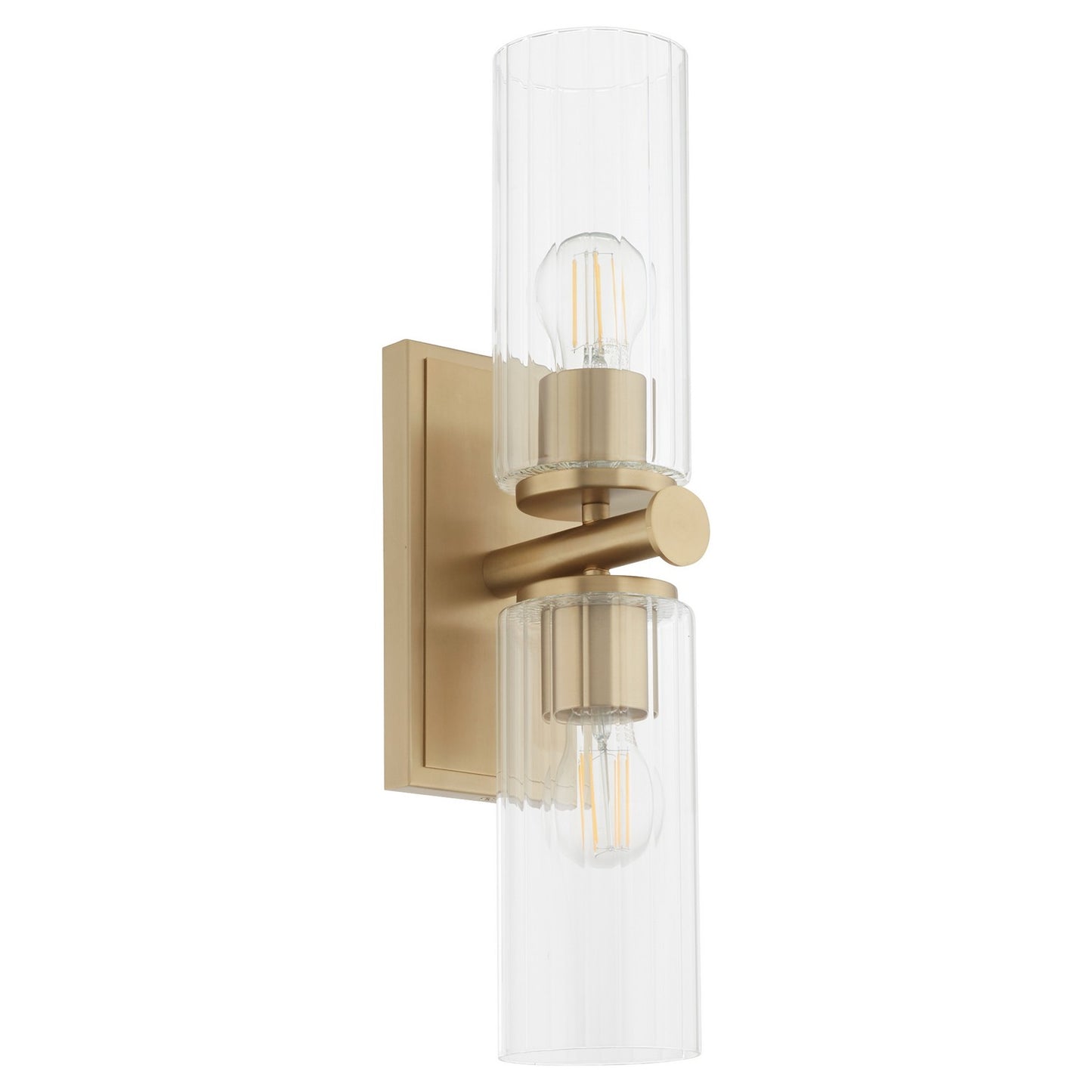 Quorum - 540-2-80 - Two Light Wall Mount - Juniper - Aged Brass