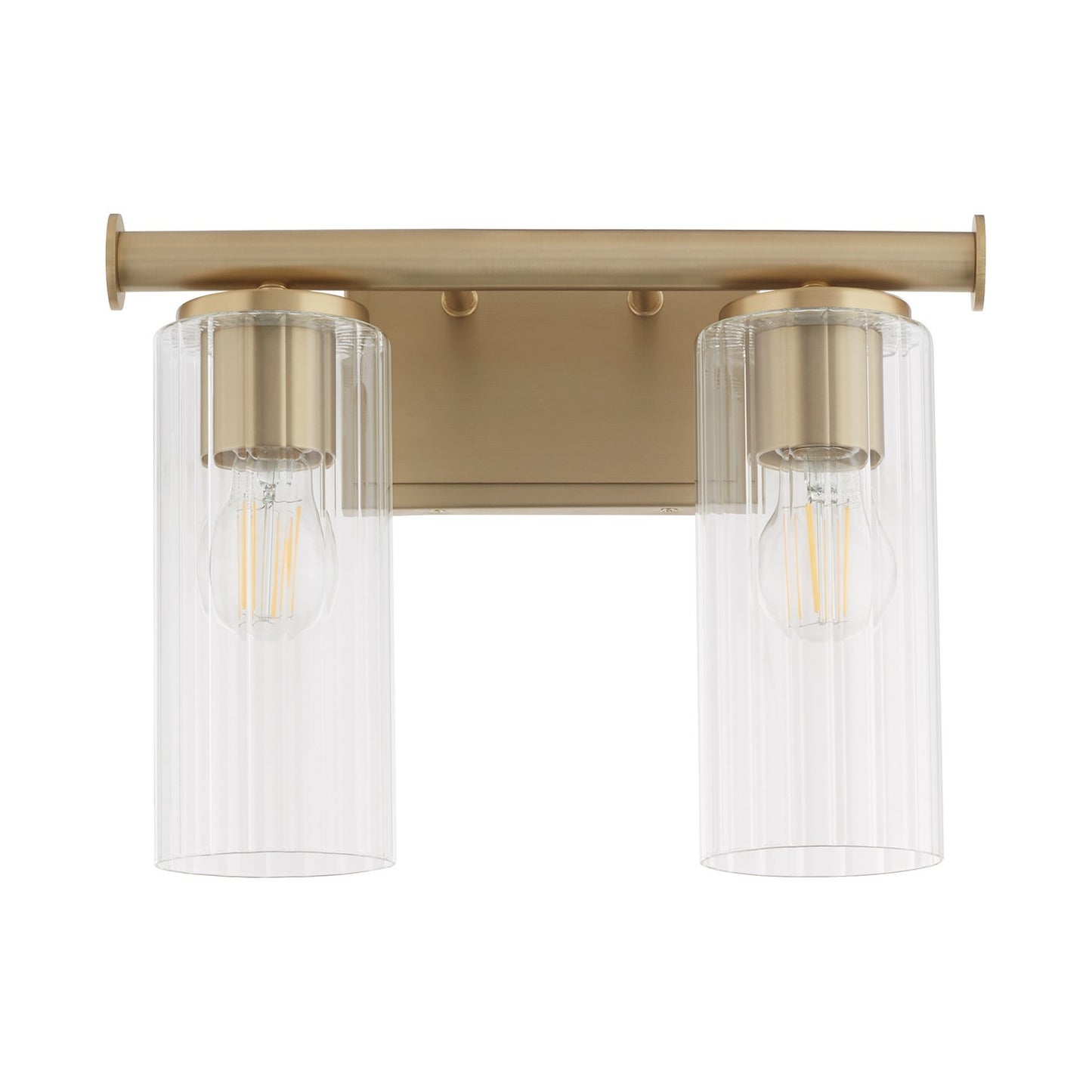 Quorum - 541-2-80 - Two Light Vanity - Juniper - Aged Brass