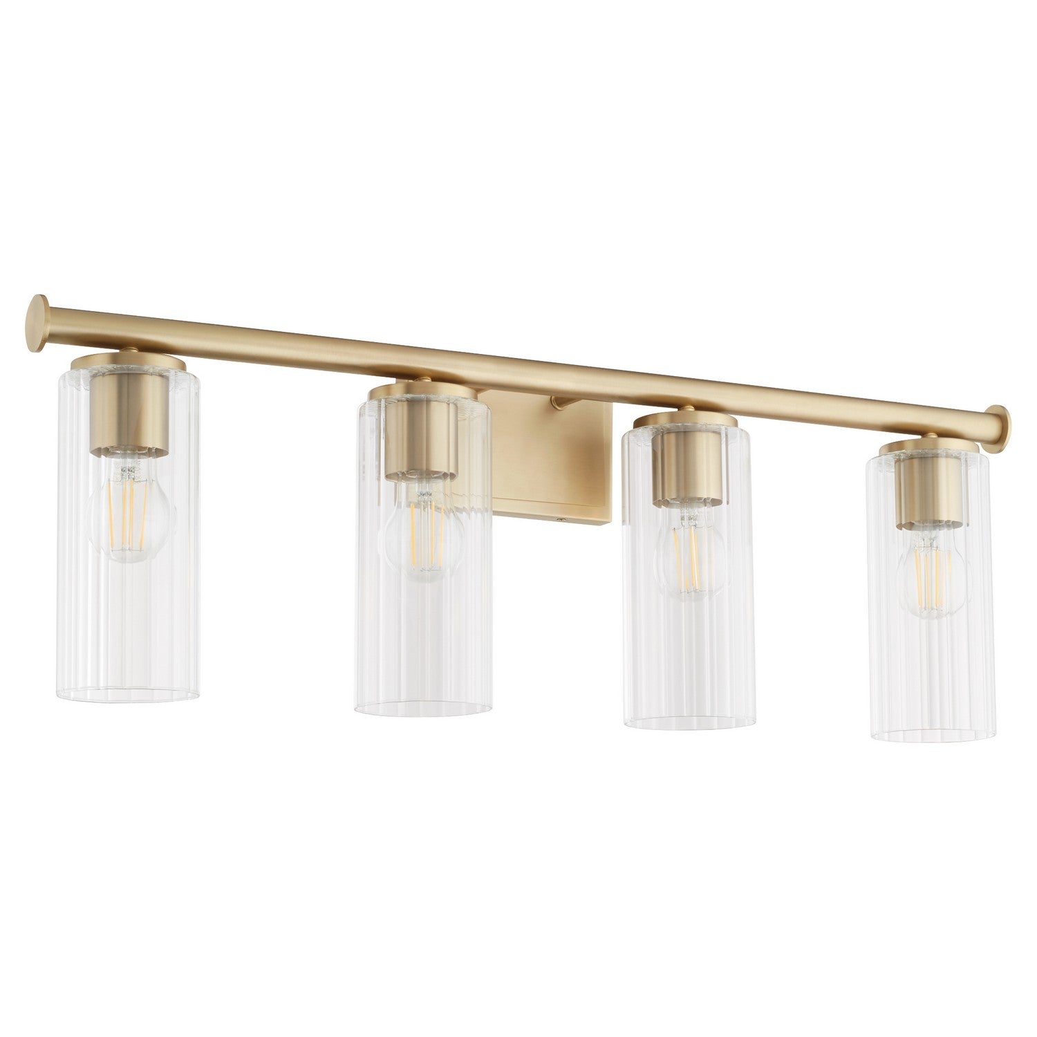 Quorum - 541-4-80 - Four Light Vanity - Juniper - Aged Brass