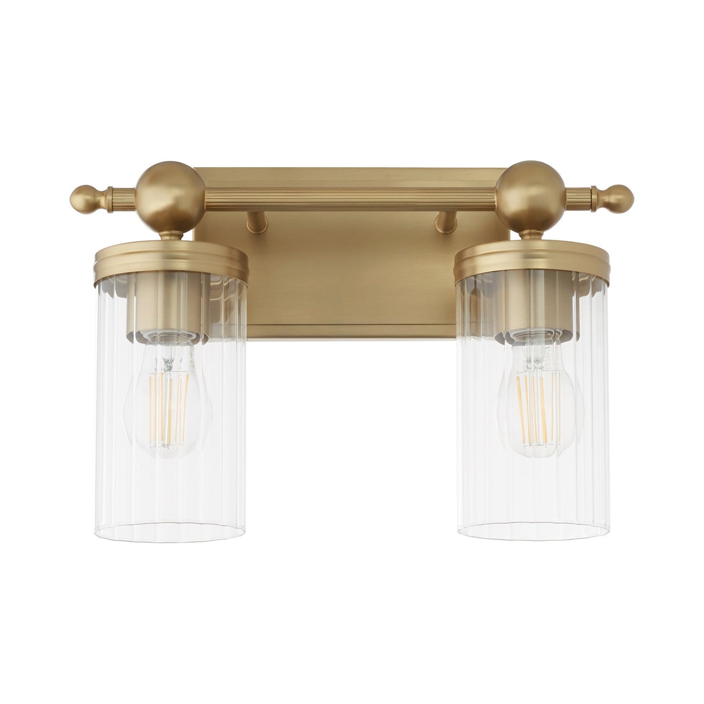 Quorum - 560-2-80 - Two Light Vanity - Lee Boulevard - Aged Brass