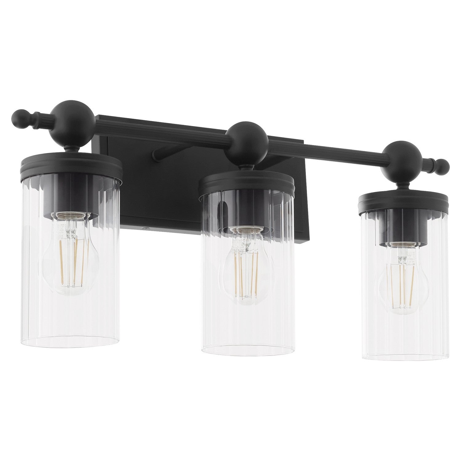 Quorum - 560-3-59 - Three Light Vanity - Lee Boulevard - Matte Black