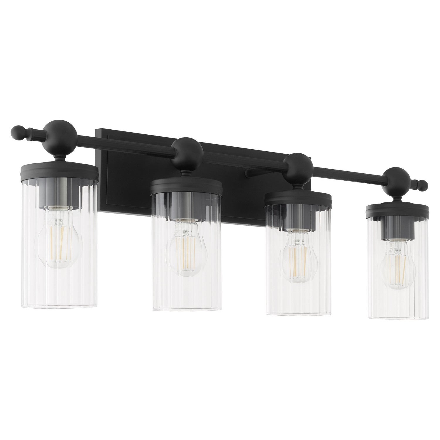 Quorum - 560-4-59 - Four Light Vanity - Lee Boulevard - Matte Black