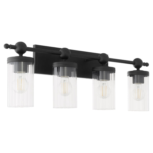 Quorum - 560-4-59 - Four Light Vanity - Lee Boulevard - Matte Black