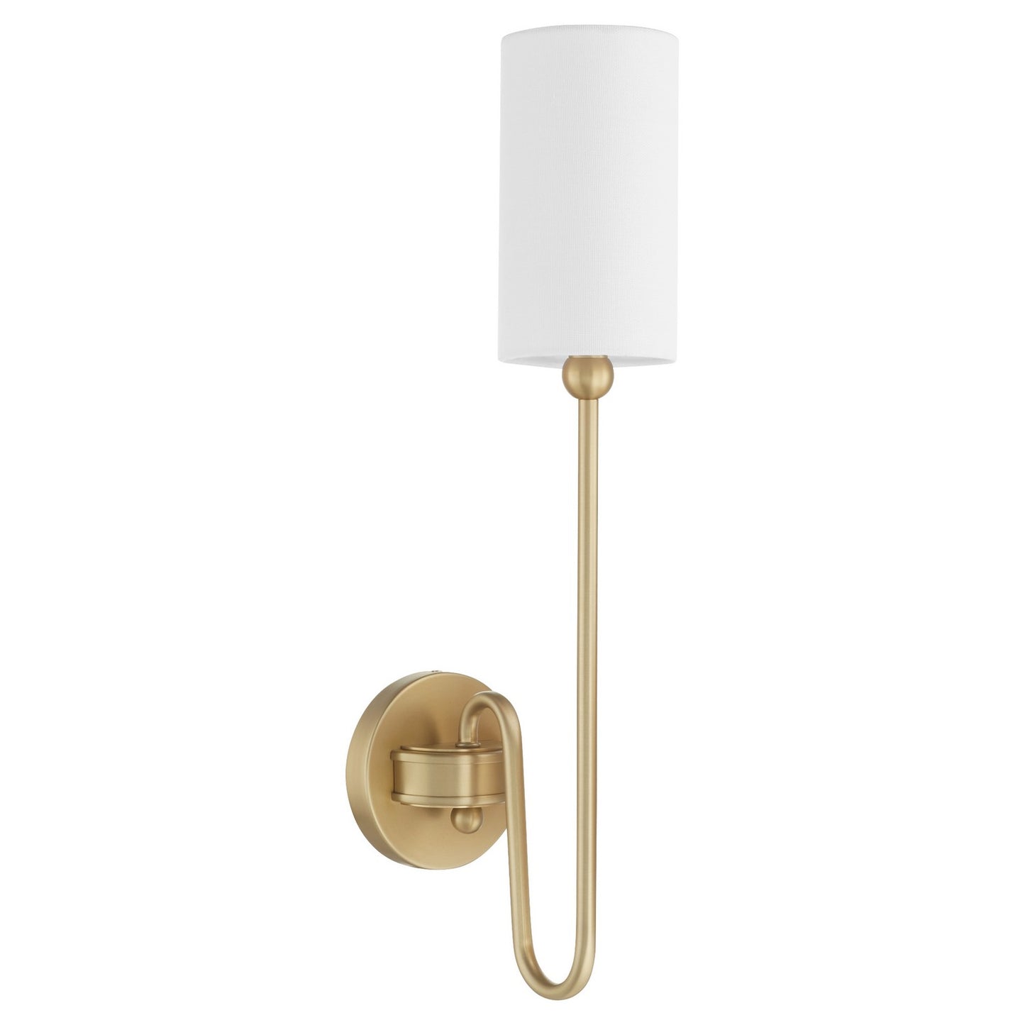 Quorum - 597-1-80 - One Light Wall Mount - Charlotte - Aged Brass