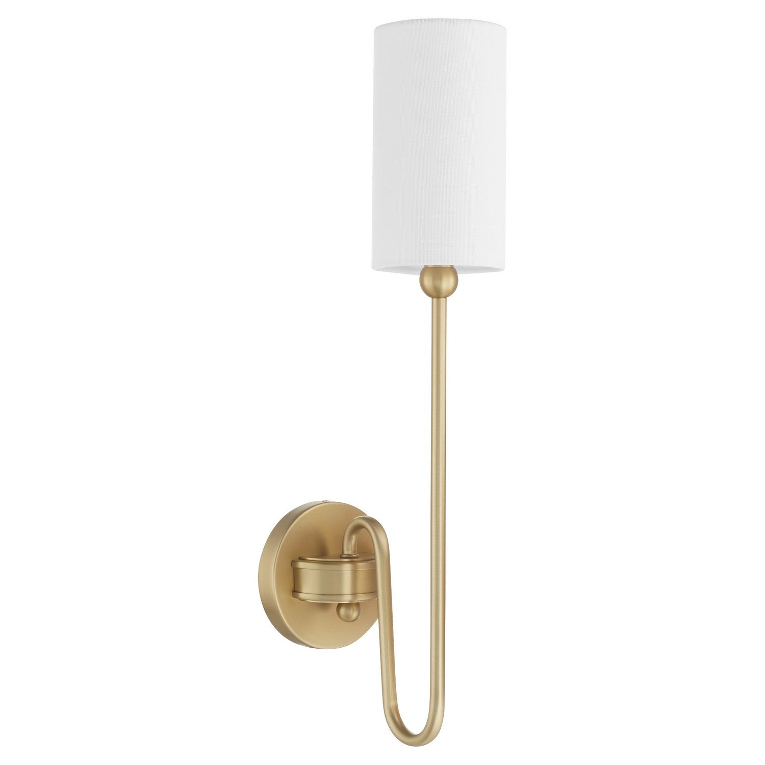 Quorum - 597-1-80 - One Light Wall Mount - Charlotte - Aged Brass