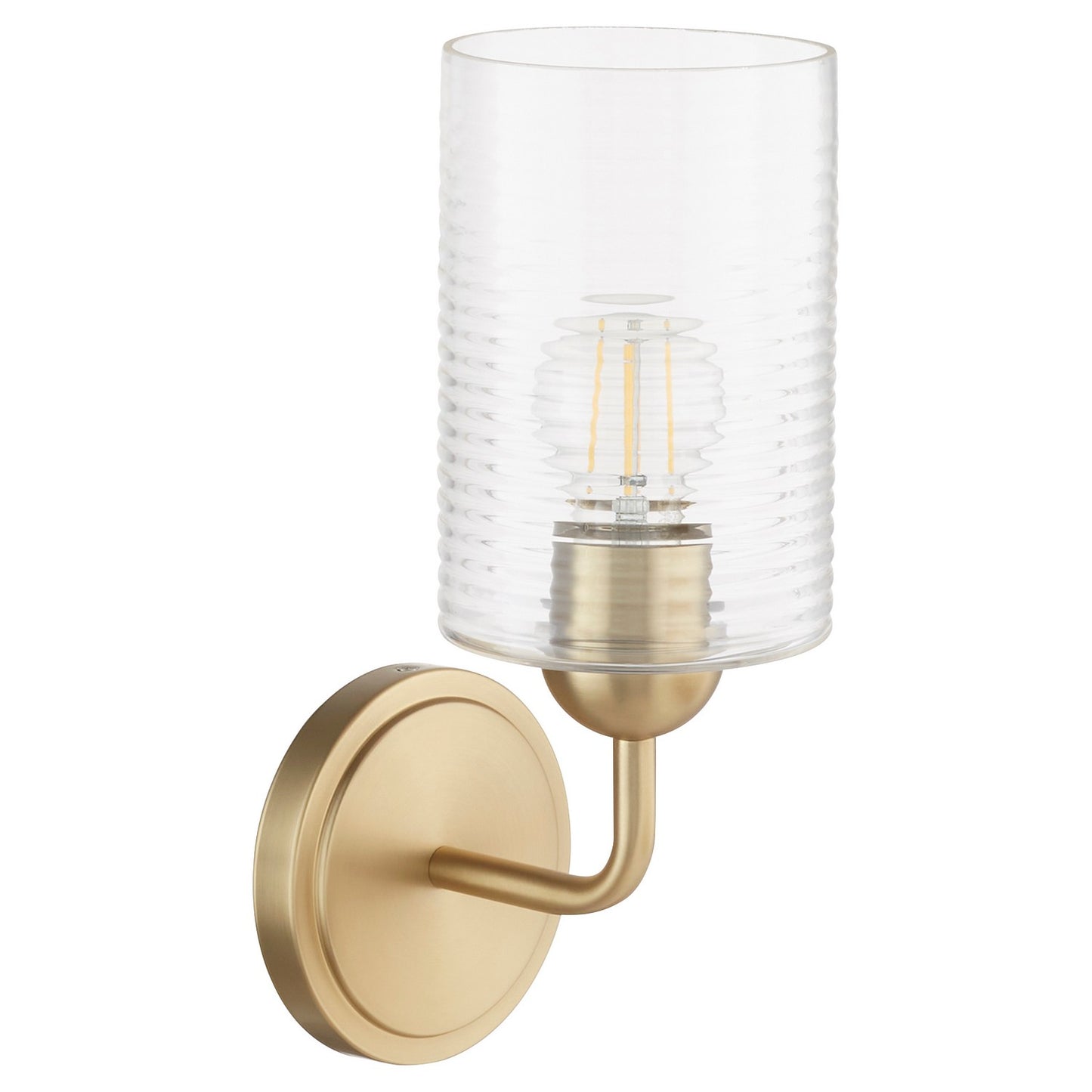 Quorum - 598-1-80 - One Light Wall Mount - Charlotte - Aged Brass